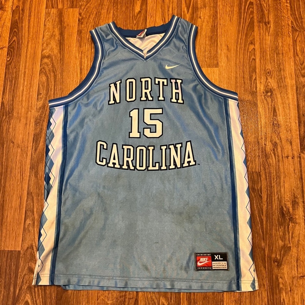 Vintage Nike North Carolina Tar‎ Heels Jersey Men XL #15 NCAA UNC 90s